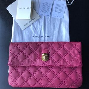 Marc Jacobs Eugenie Quilted leather clutch